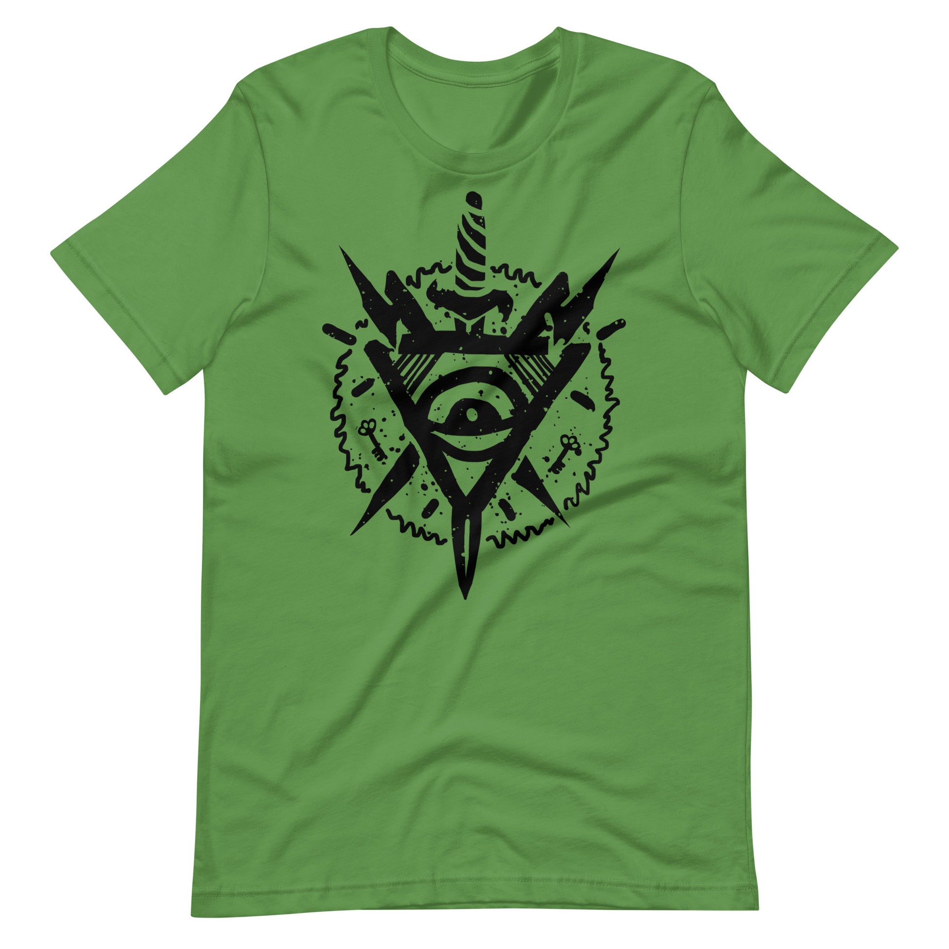 Triangle Eye Black - Men's t-shirt - Leaf Front