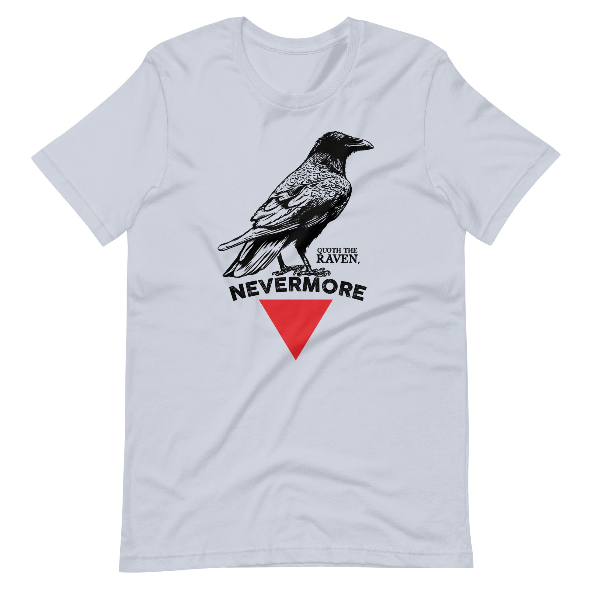 The Raven Nevermore Triangle - Men's t-shirt - Light Blue Front