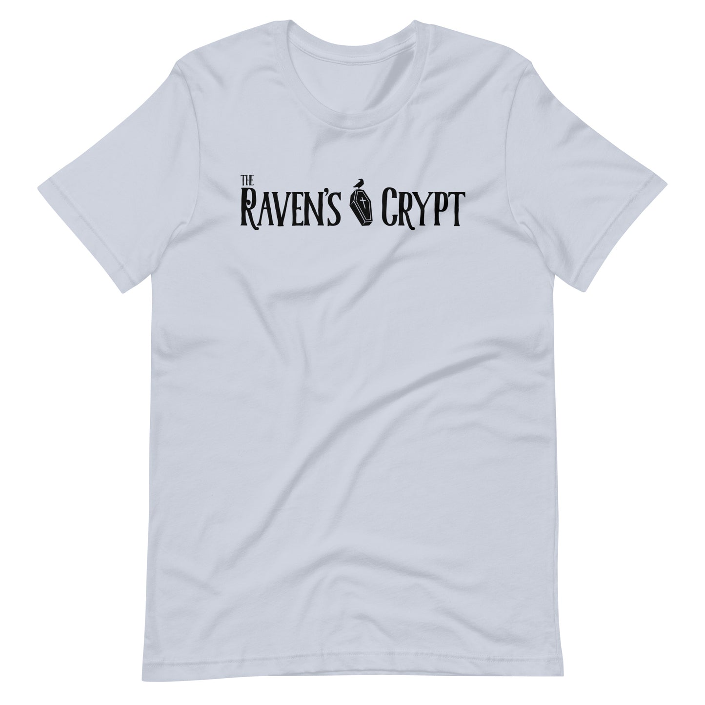 The Raven's Crypt Black Logo - Unisex t-shirt - Light Blue Front