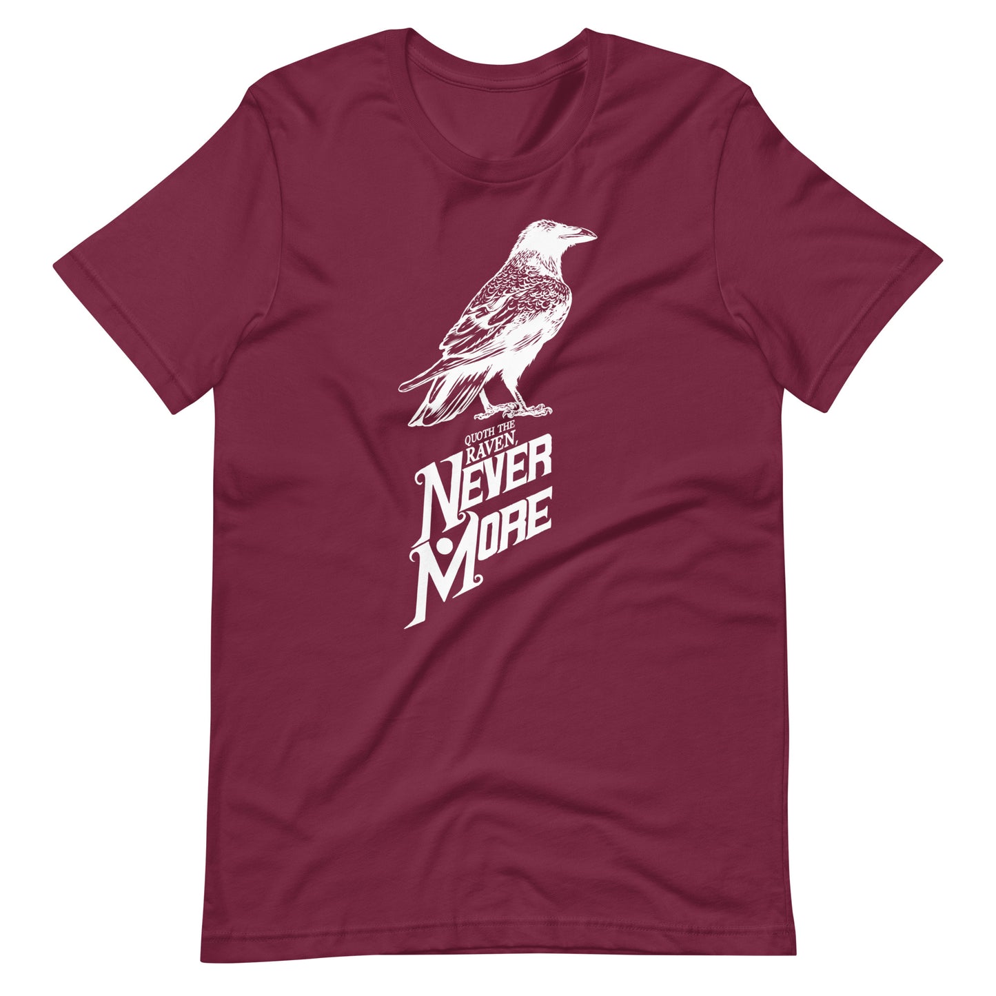 Quoth the Raven Nevermore - Men's t-shirt - Maroon Front
