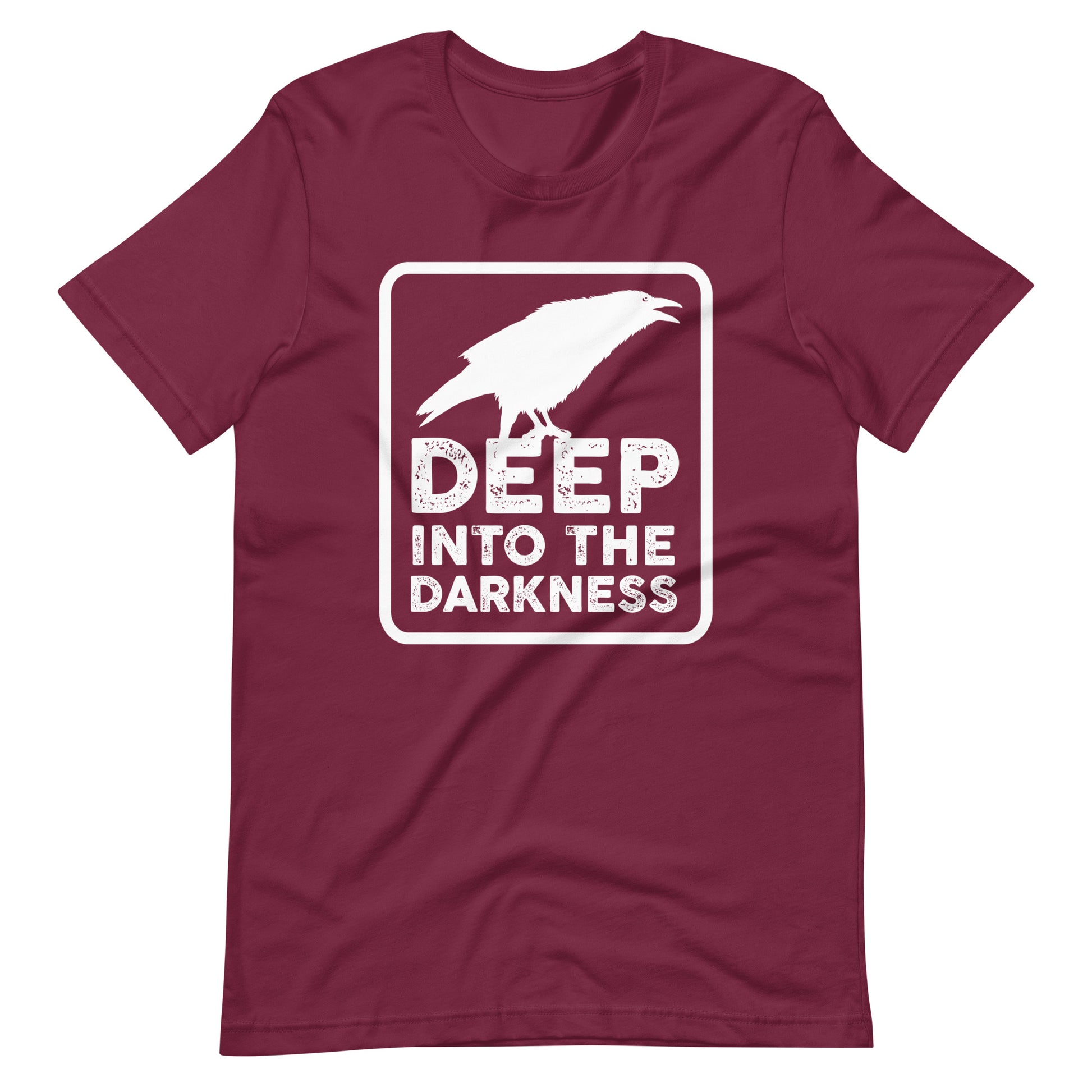 Raven Deep Into the Darkness - Men's t-shirt - Maroon Front