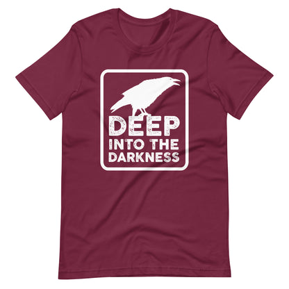Raven Deep Into the Darkness - Men's t-shirt - Maroon Front