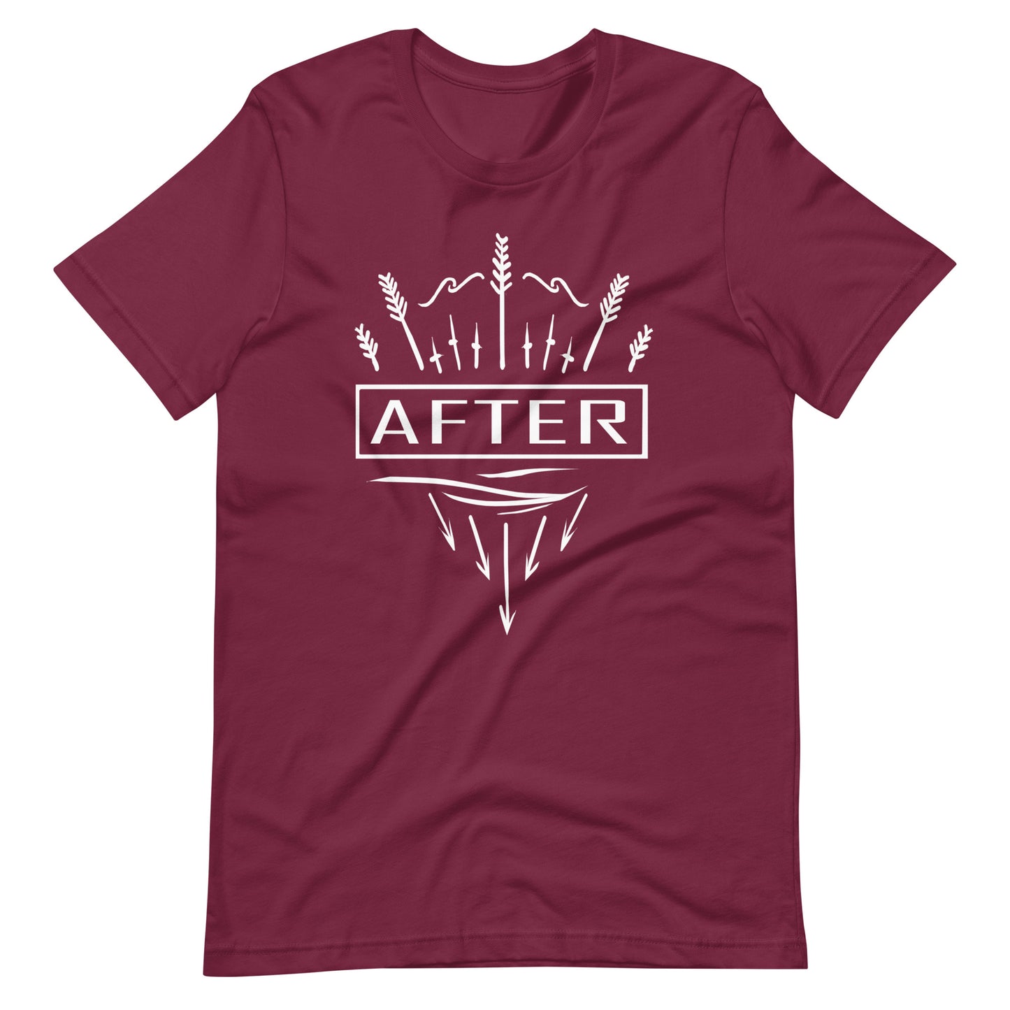 After - Men's t-shirt - Maroon Front