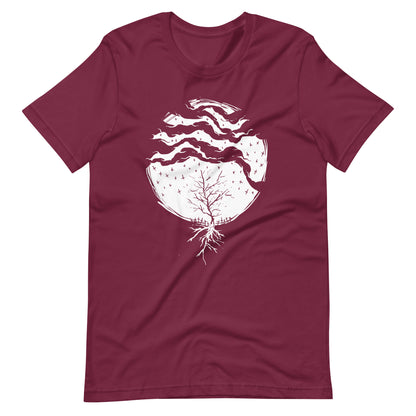 Dead Rain White - Men's t-shirt - Maroon Front