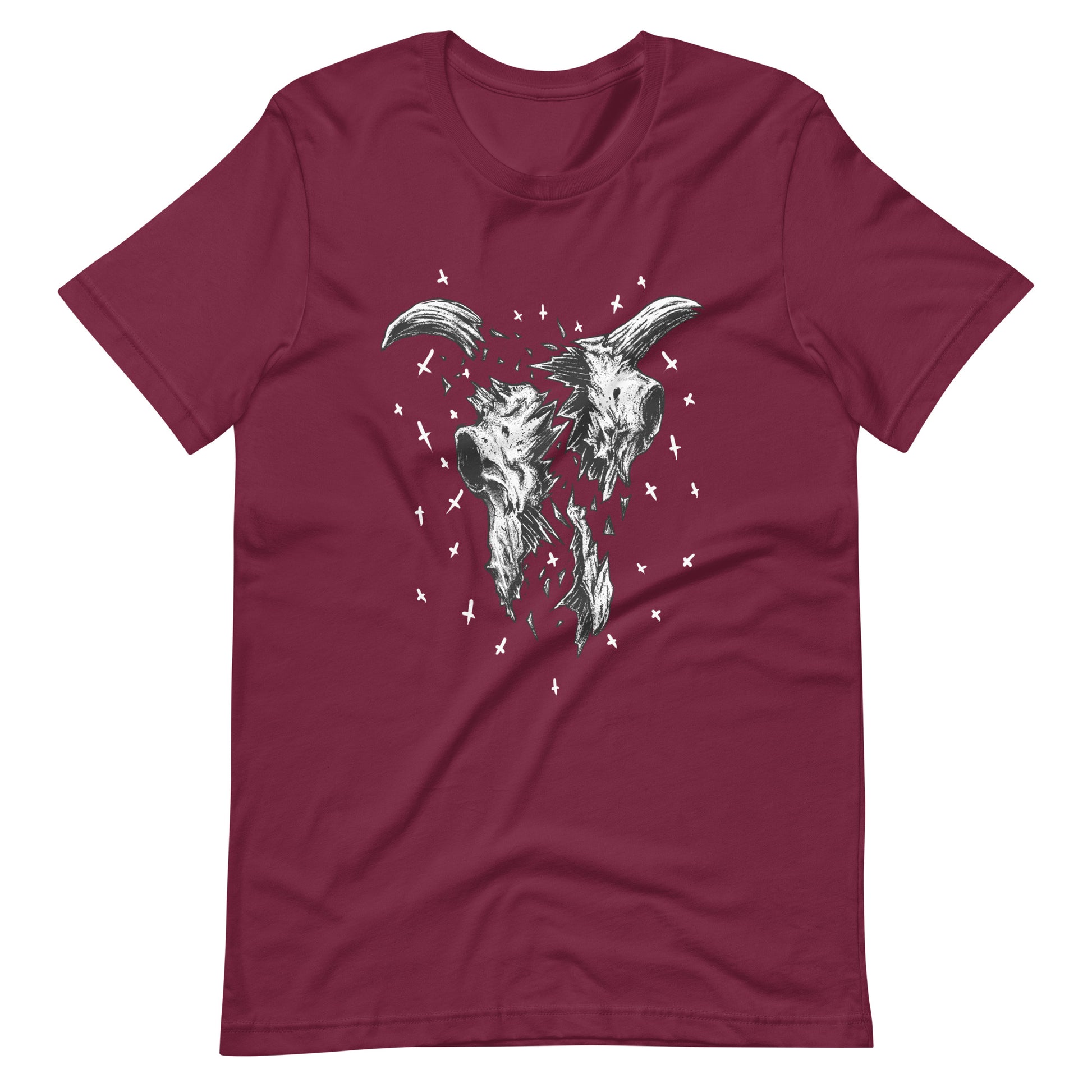 Crushed - Men's t-shirt - Maroon Front