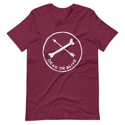 Dead or Alive - Men's t-shirt - Maroon Front