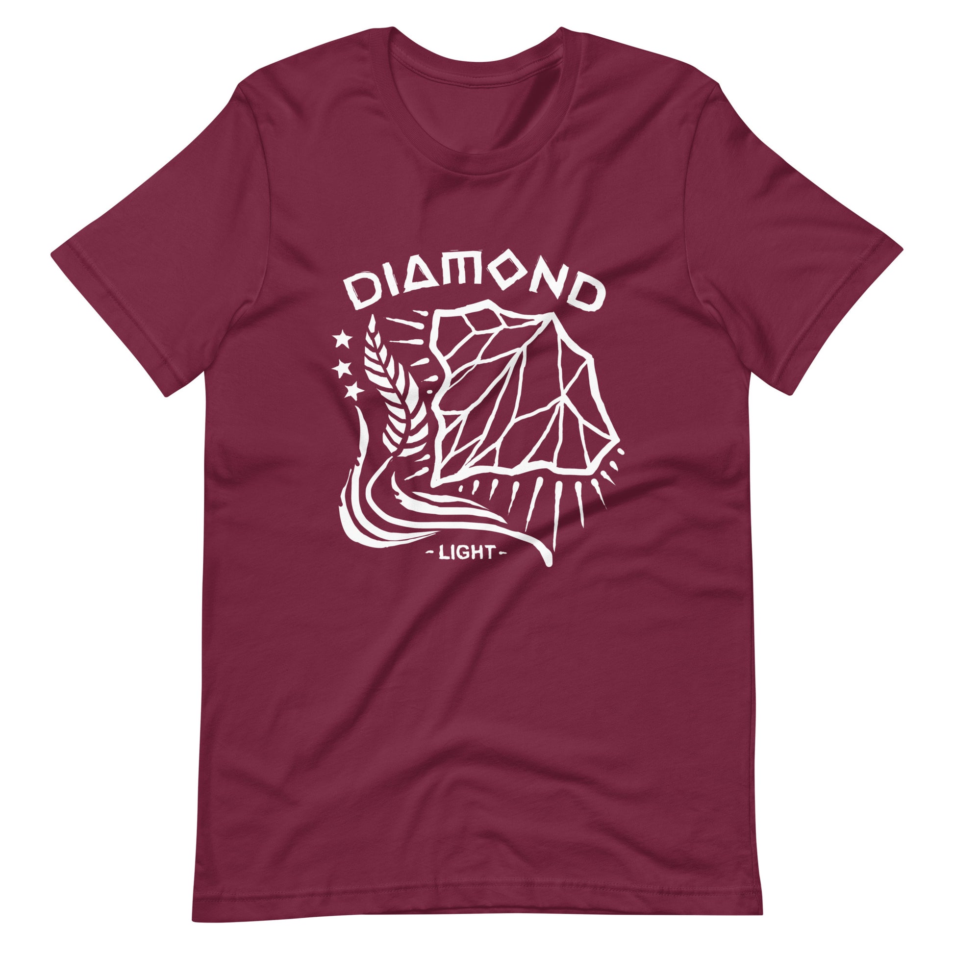 Diamond Light - Men's t-shirt - Maroon Front