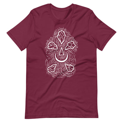 Diamond Night - Men's t-shirt - Maroon Front