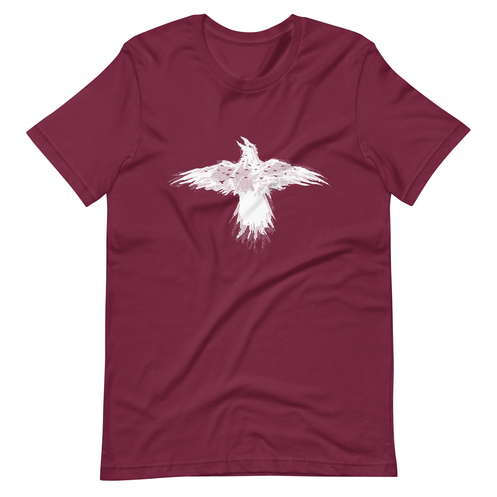 Flying Crow - Men's t-shirt - Maroon Front