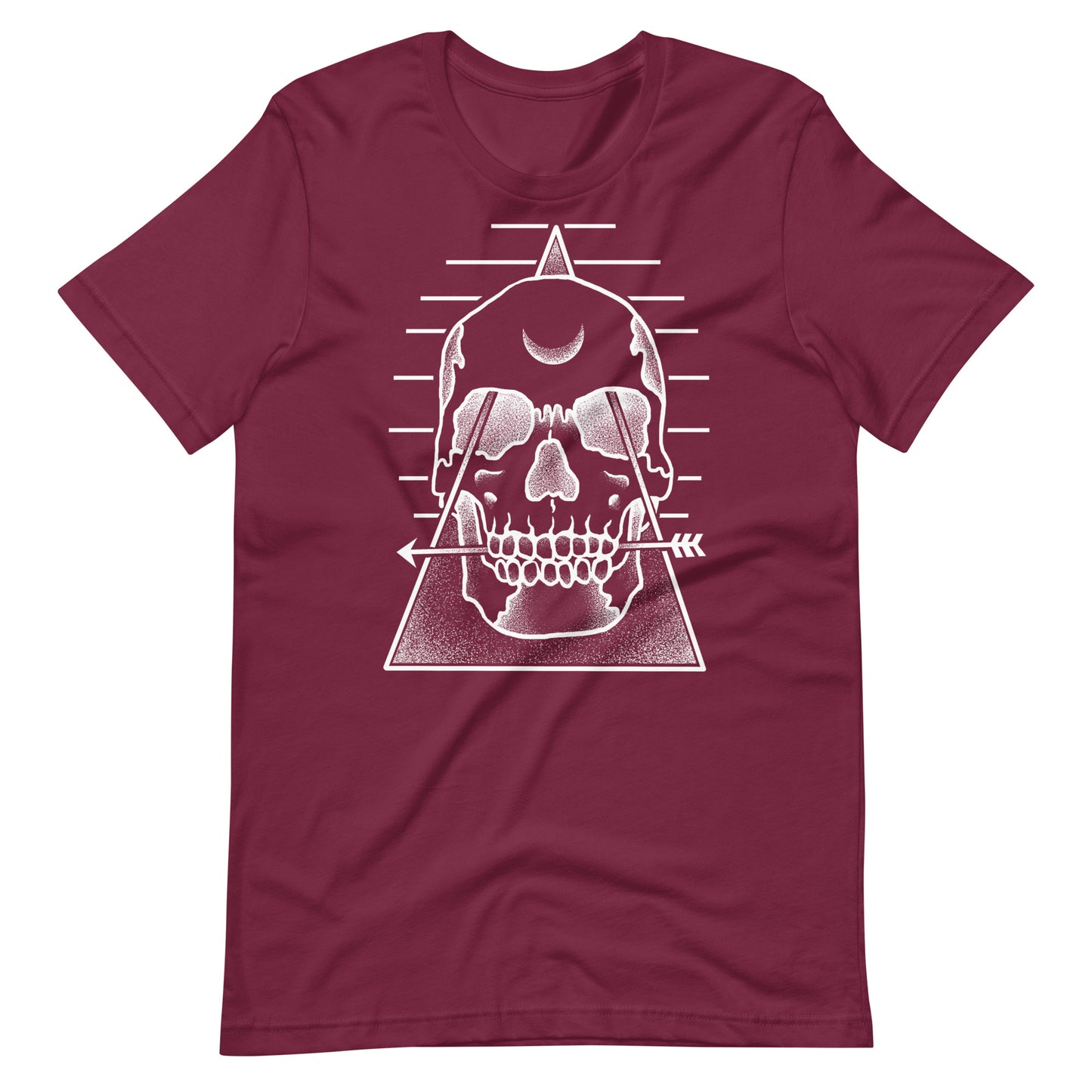 Skull Pyramid - Men's t-shirt - Maroon Front