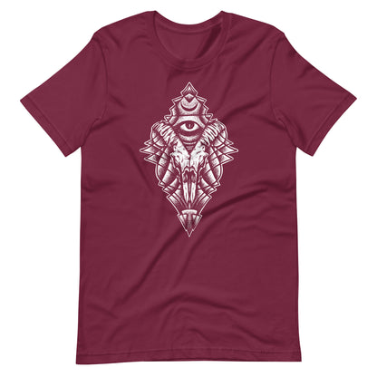Energy Eye White - Men's t-shirt - Maroon Front