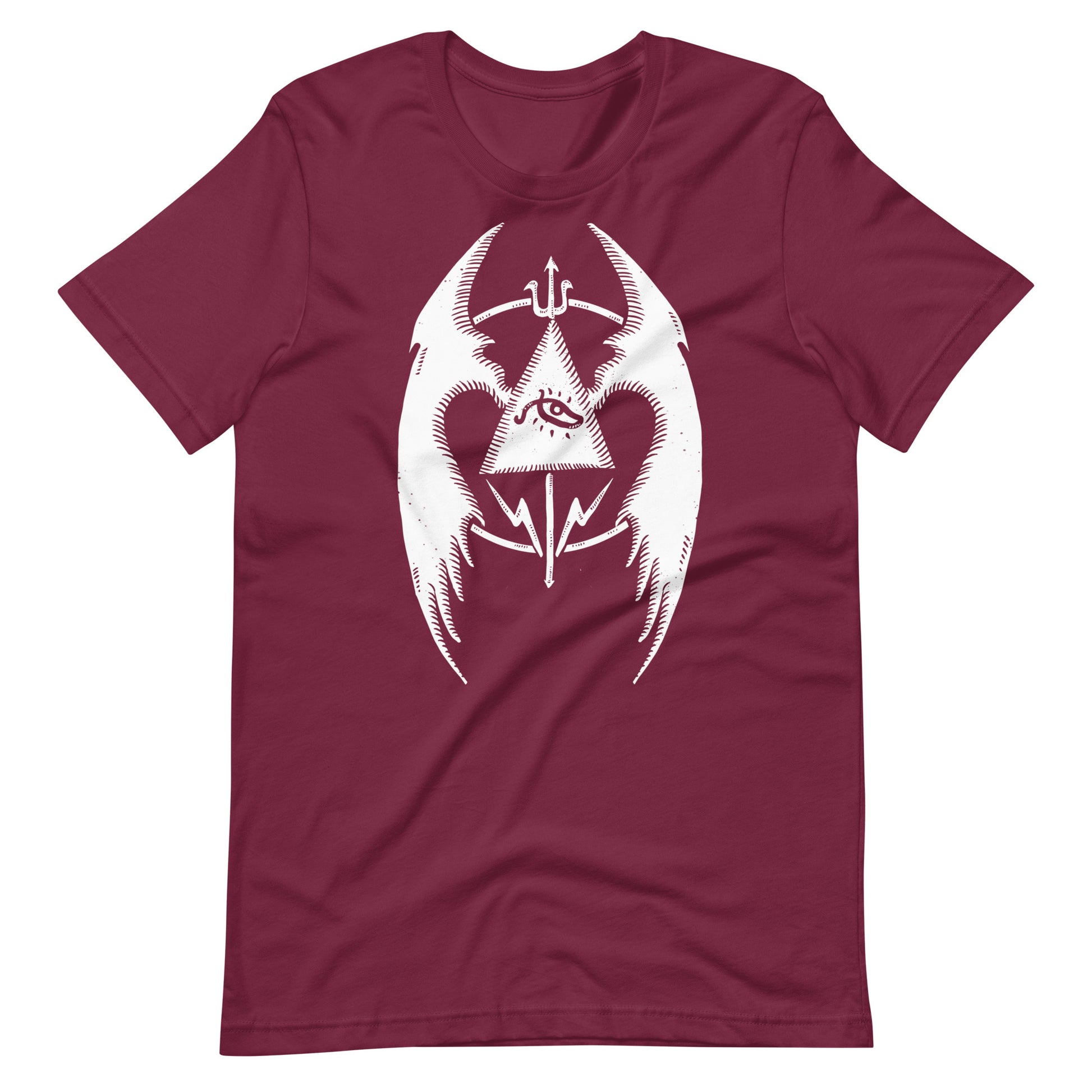 Fly 3 White - Men's t-shirt - Maroon Front