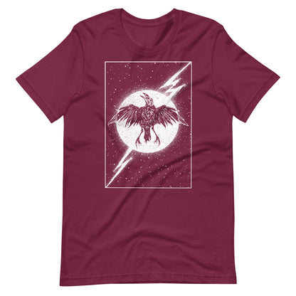 Night Thunder White - Men's t-shirt - Maroon Front