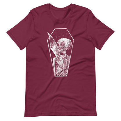 Shadow of Memories White - Men's t-shirt - Maroon Front