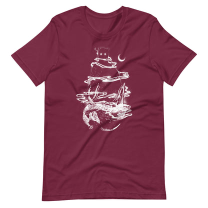 Toxic Fumes White - Men's t-shirt - Maroon Front