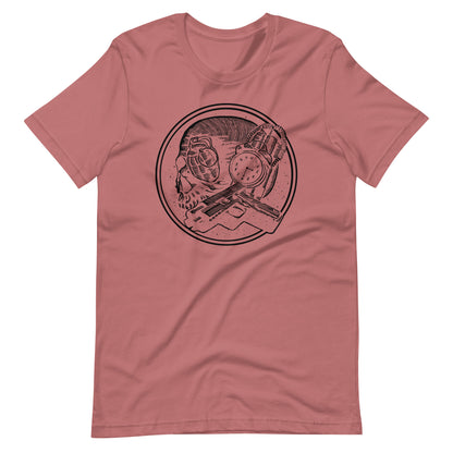 Boom as Hell Black - Men's t-shirt - Mauve Front