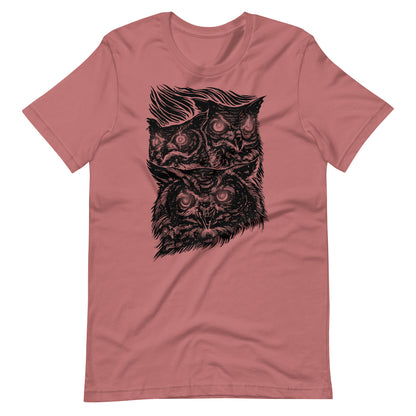 Night Eyes Black - Men's t-shirt - Mauve Front