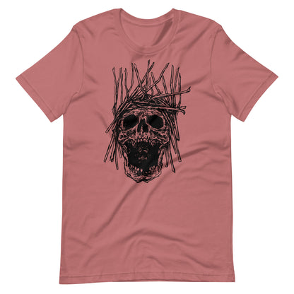 Skull H Black - Men's t-shirt - Mauve Front