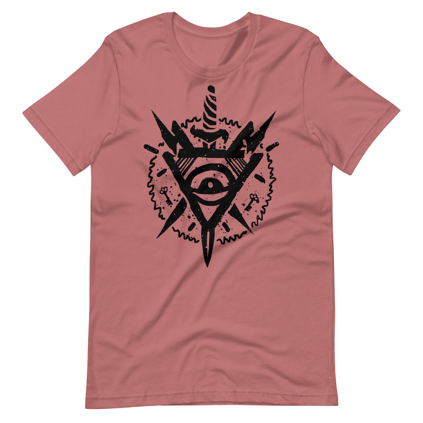 Triangle Eye Black - Men's t-shirt - Mauve Front