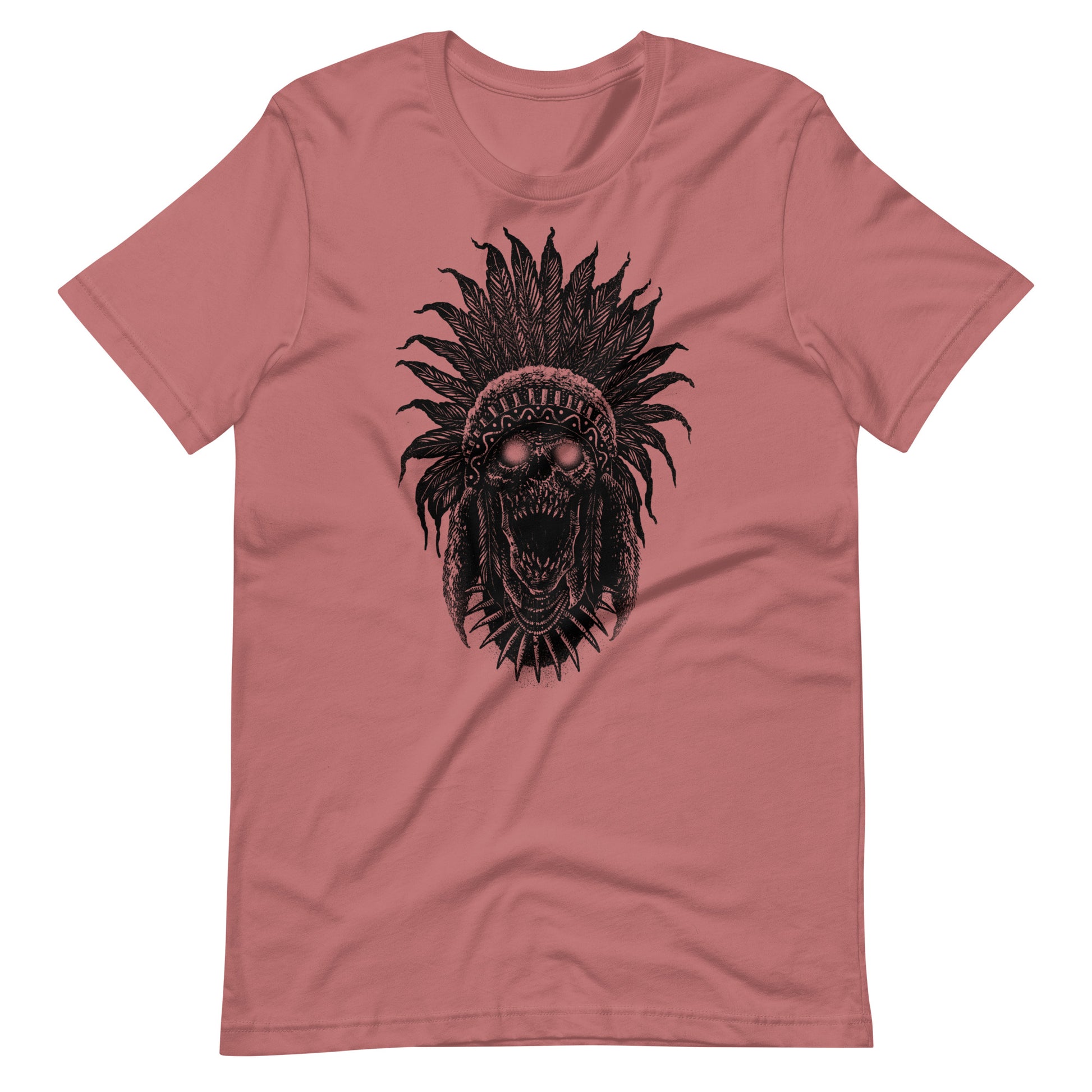 Tribe Skull Black - Men's t-shirt - Mauve Front