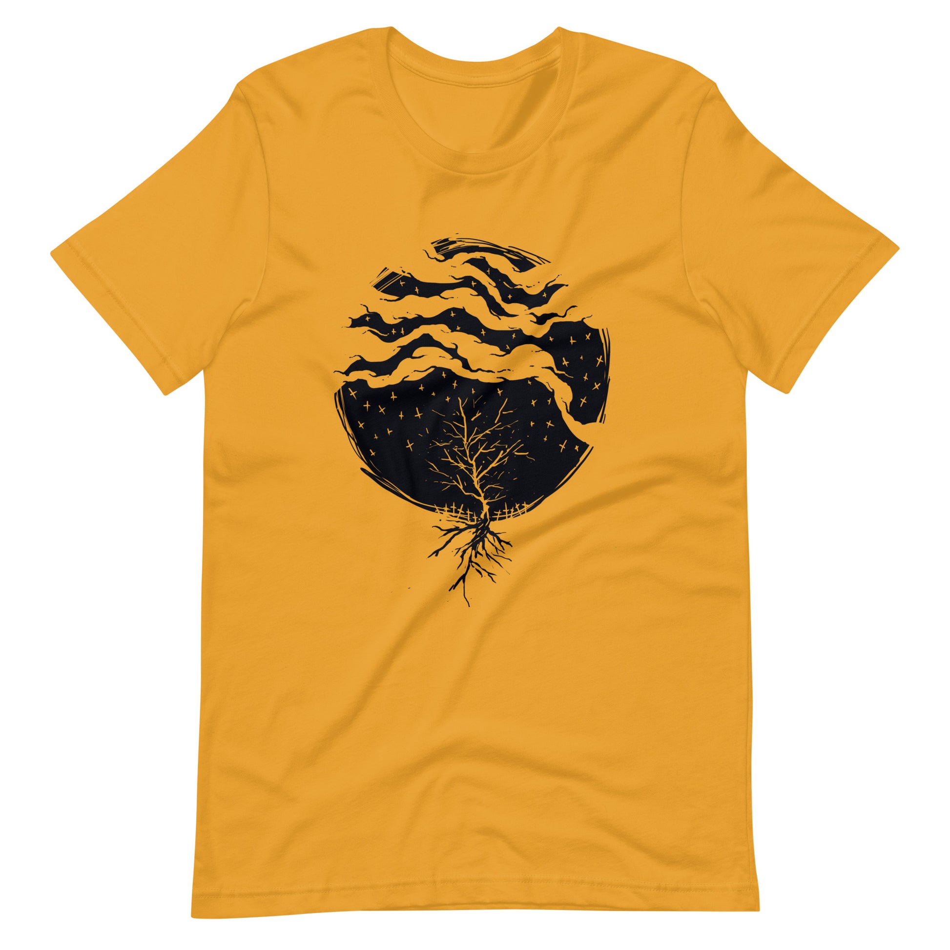 Dead Rain Black - Men's t-shirt - Mustard Front