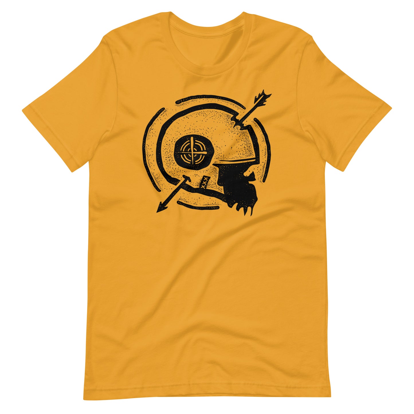 Dead Arrow Black - Men's t-shirt - Mustard Front
