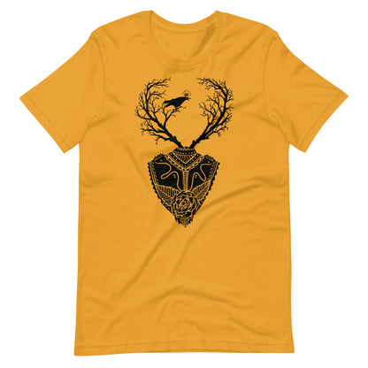 Life Trees Black - Men's t-shirt - Mustard Front