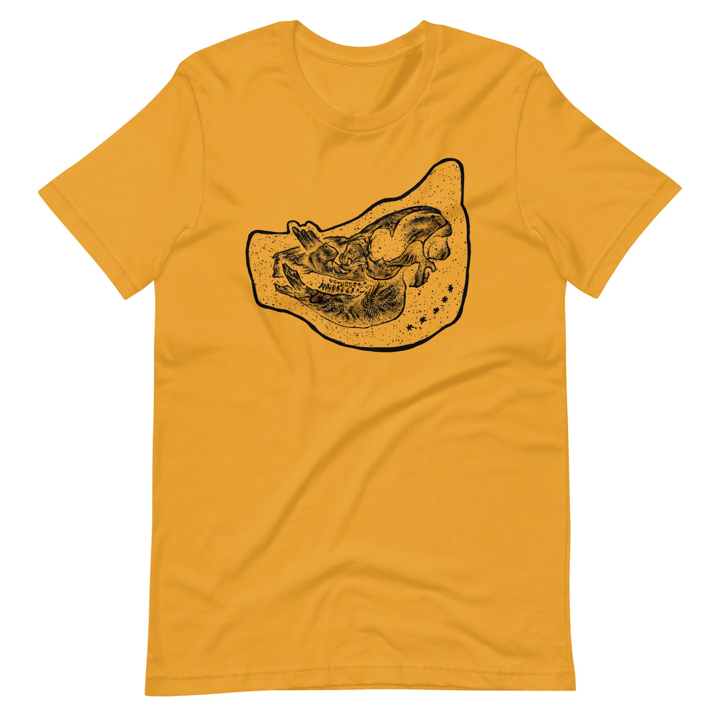 Pig Black - Men's t-shirt - Mustard Front