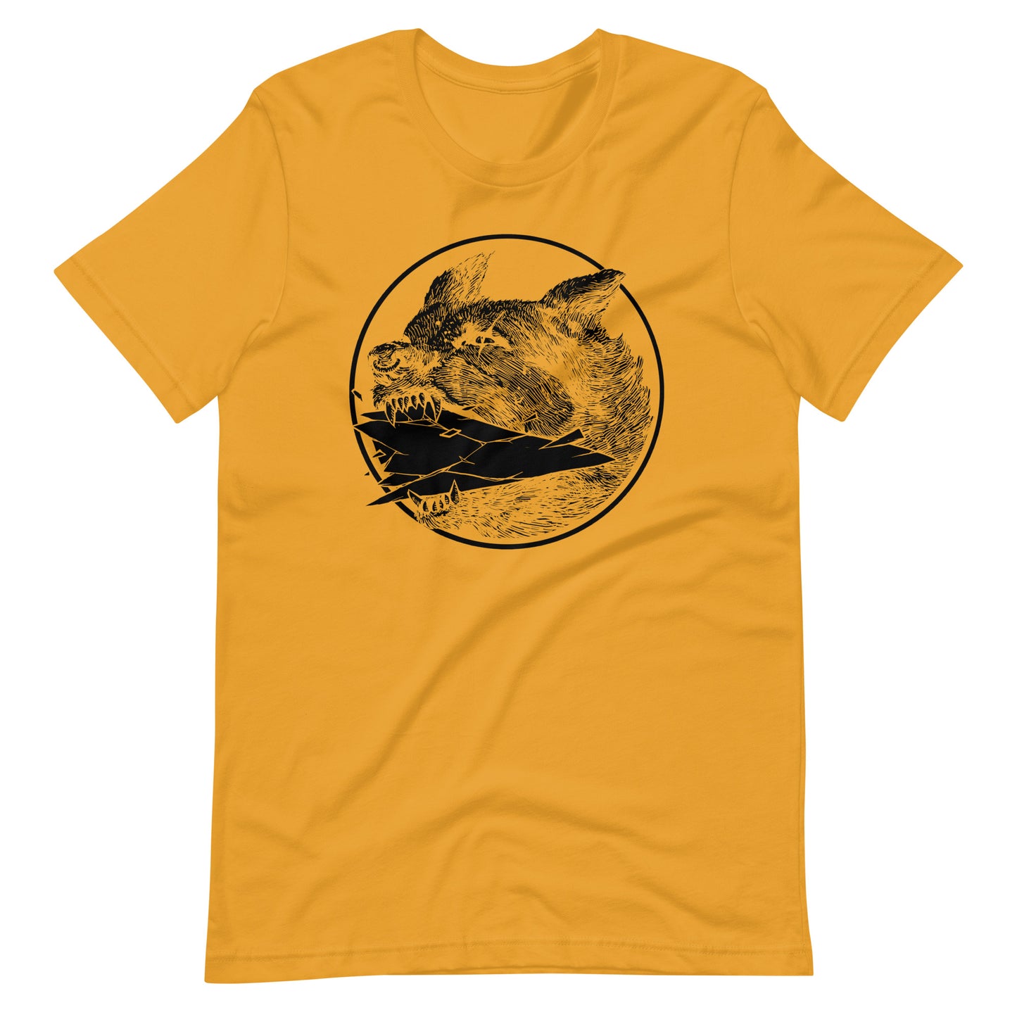 Shard Black - Men's t-shirt - Mustard Front