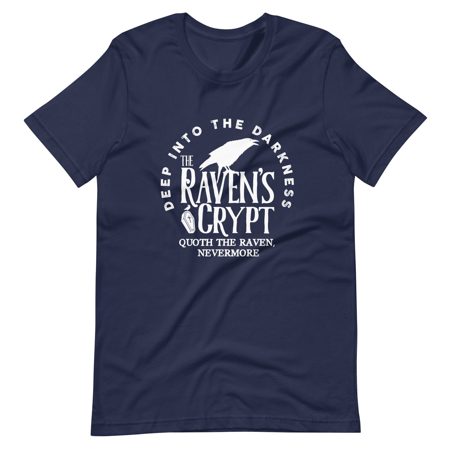 Deep Into the Darkness The Raven's Crypt - Men's t-shirt - Navy Front