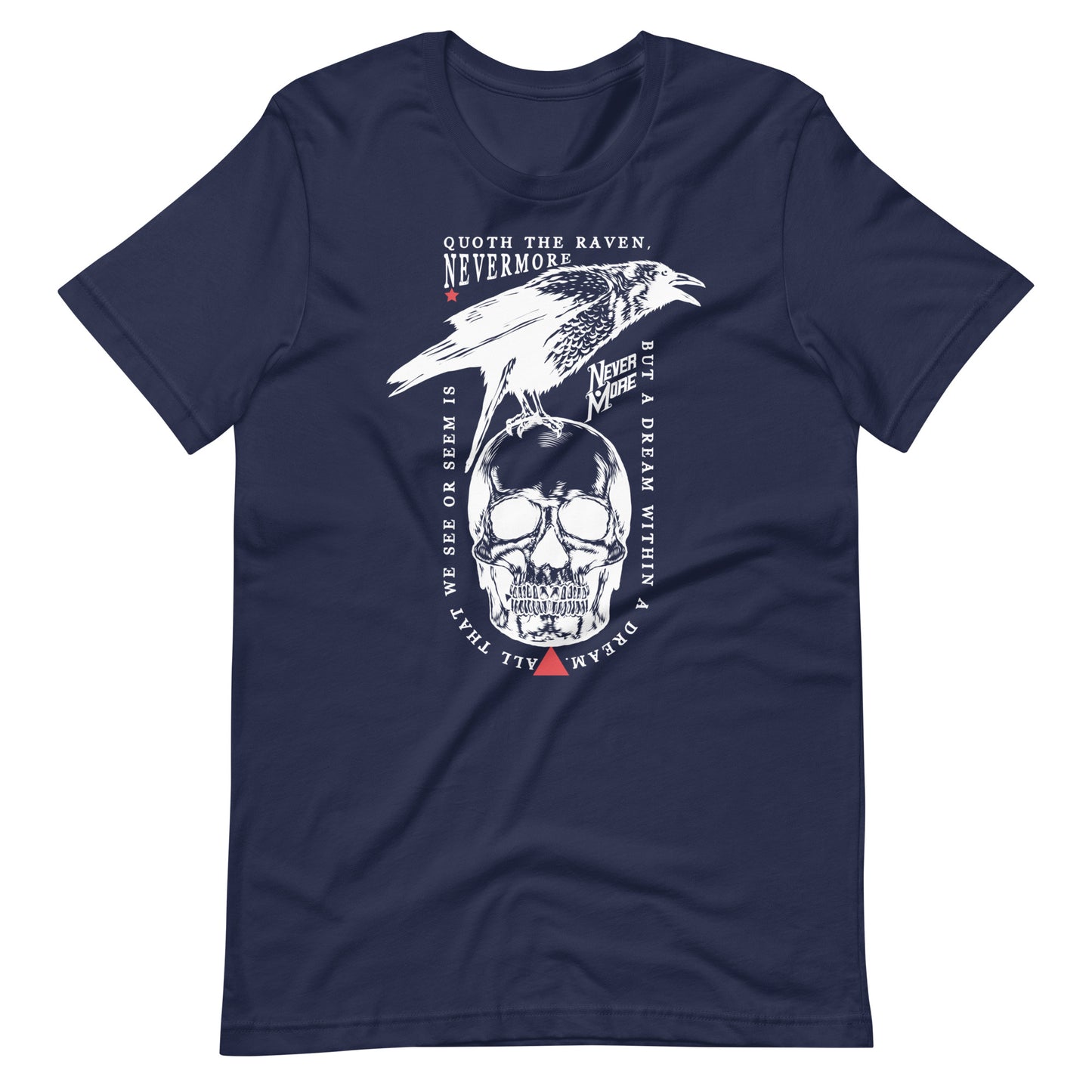 Quoth the Raven - Men's t-shirt - Navy Front