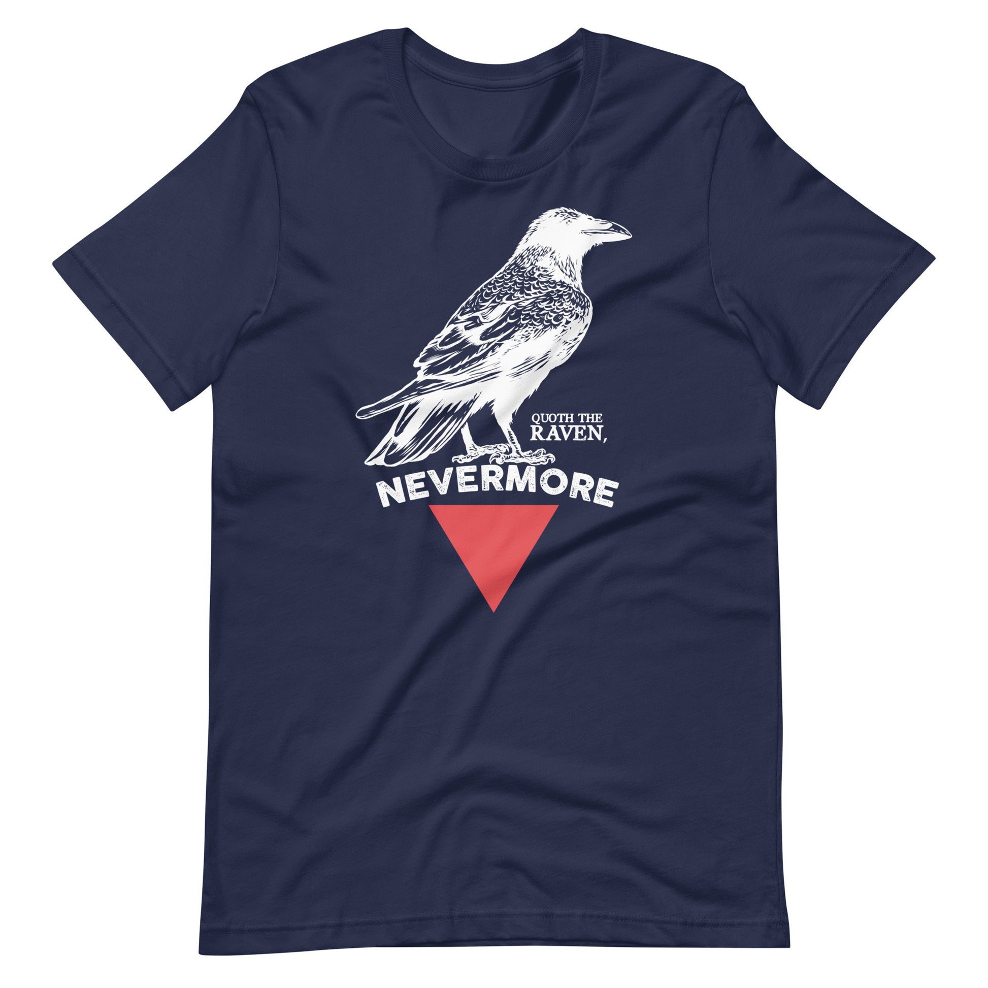 The Raven Nevermore Triangle - Men's t-shirt - Navy Front