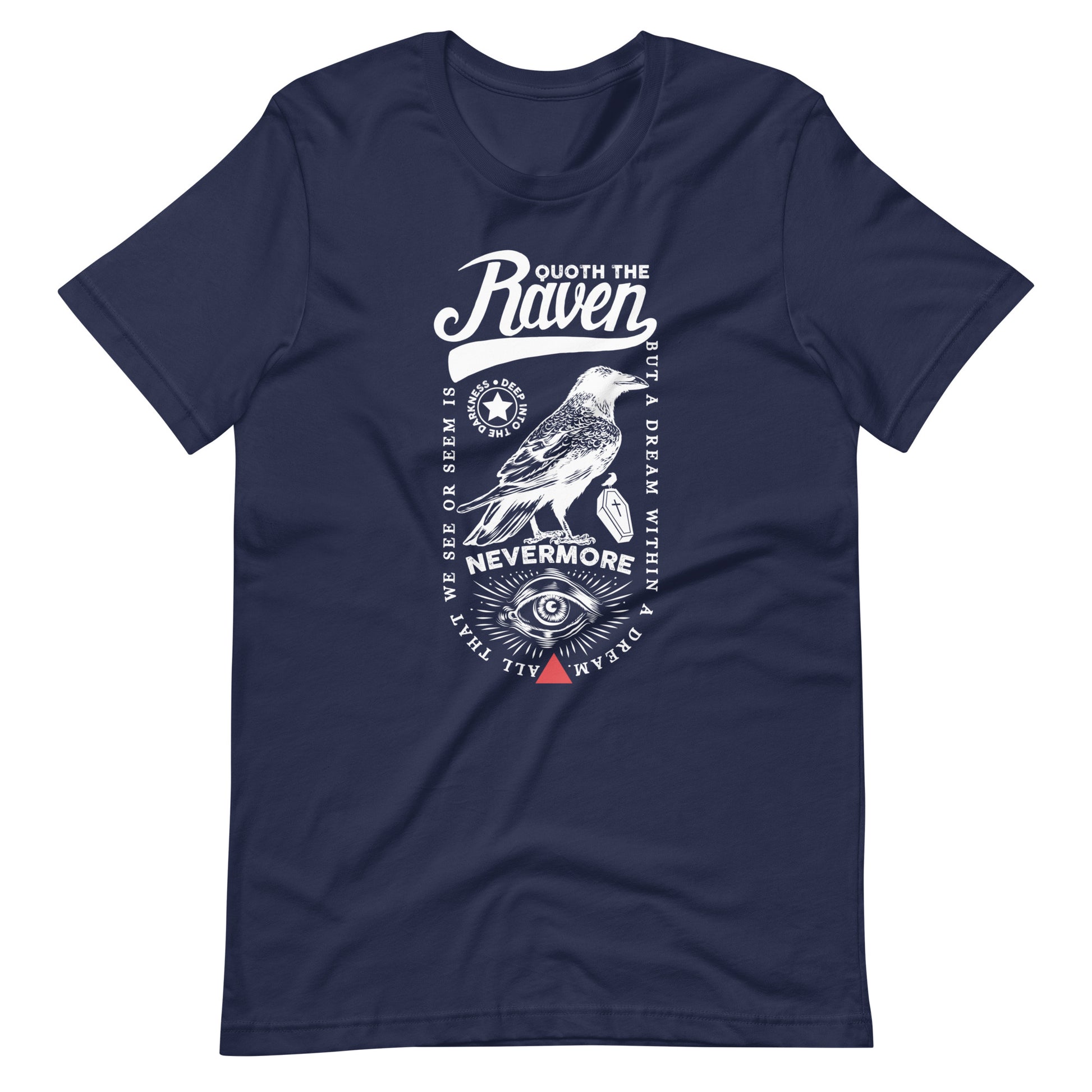 Quoth the Raven Nevermore Loaded - Men's t-shirt - Navy Front