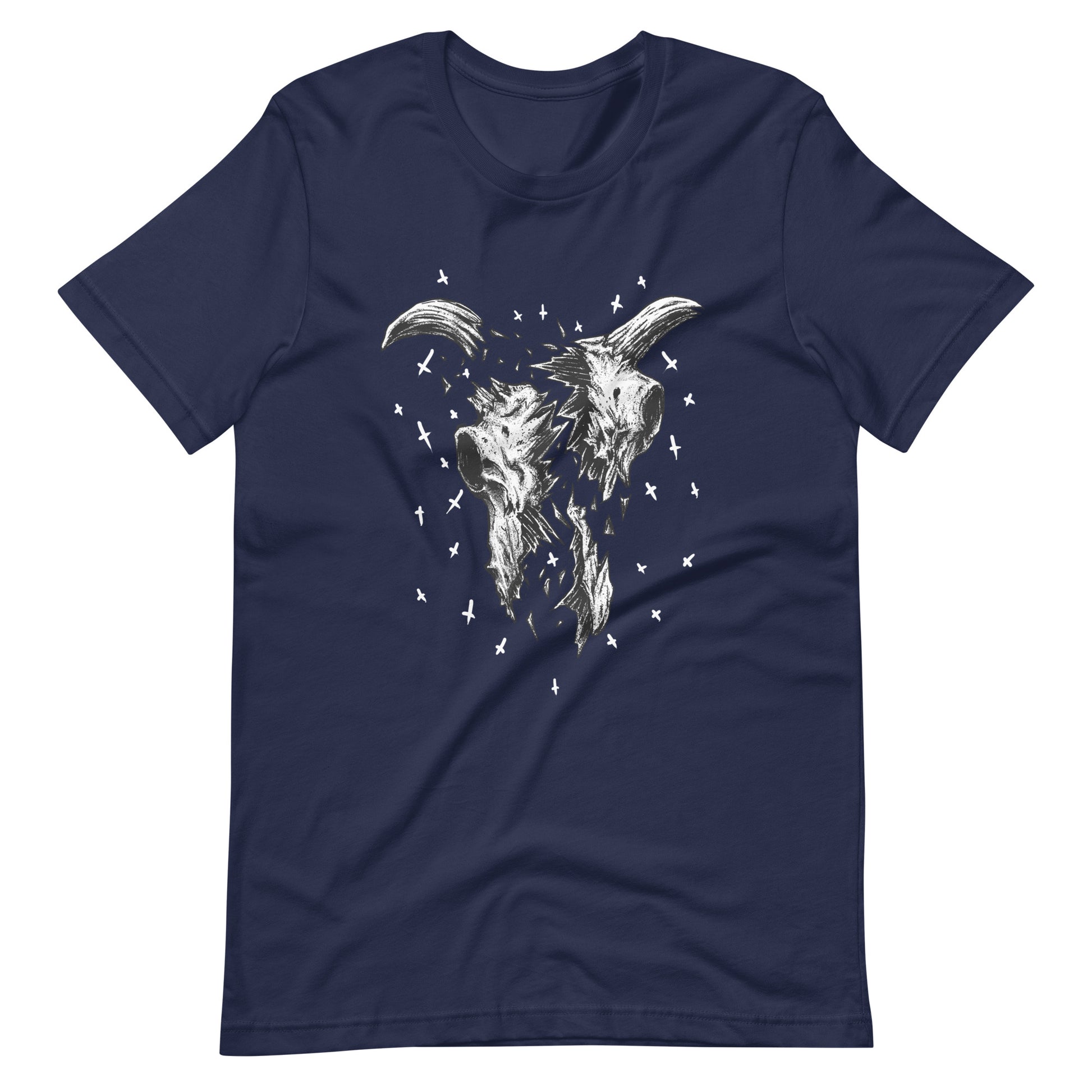 Crushed - Men's t-shirt - Navy Front