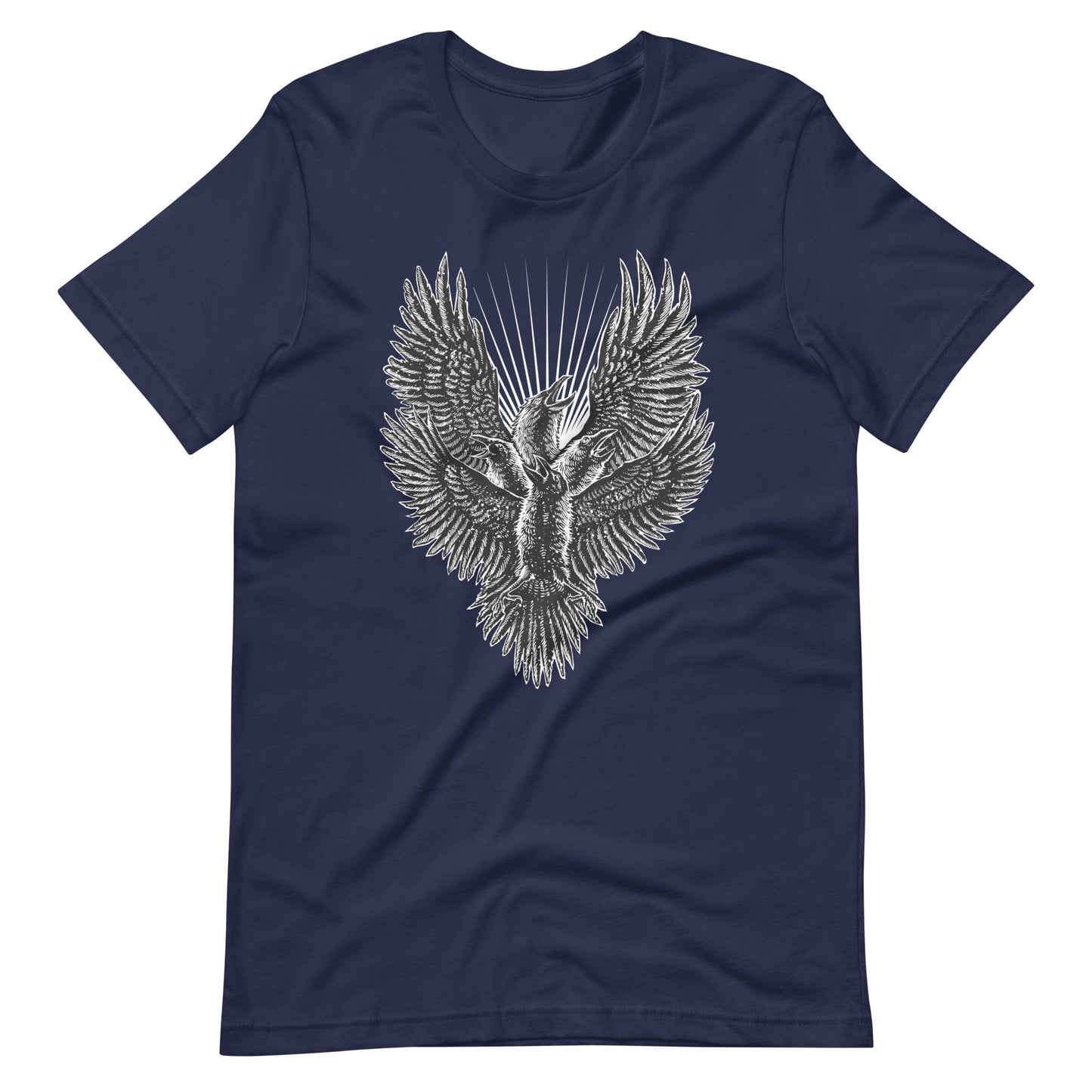 Luminous Crow - Men's t-shirt - Navy Front