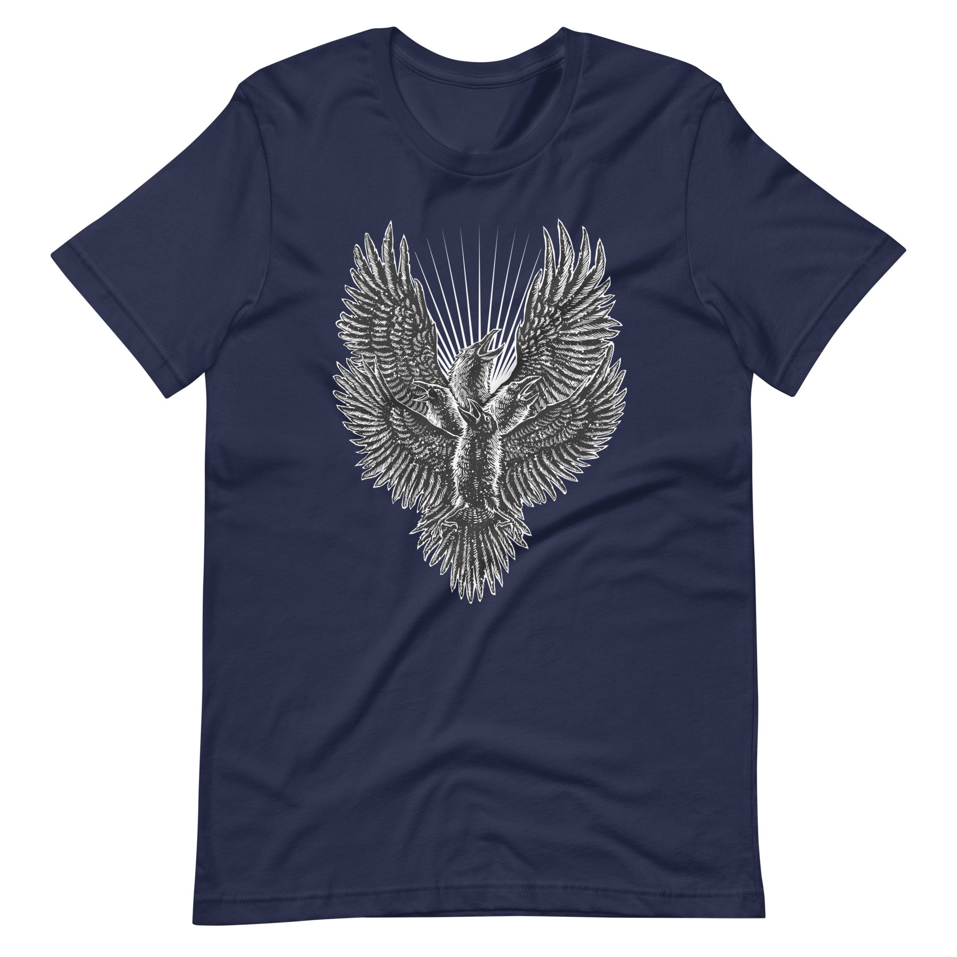 Luminous Crow - Men's t-shirt - Navy Front