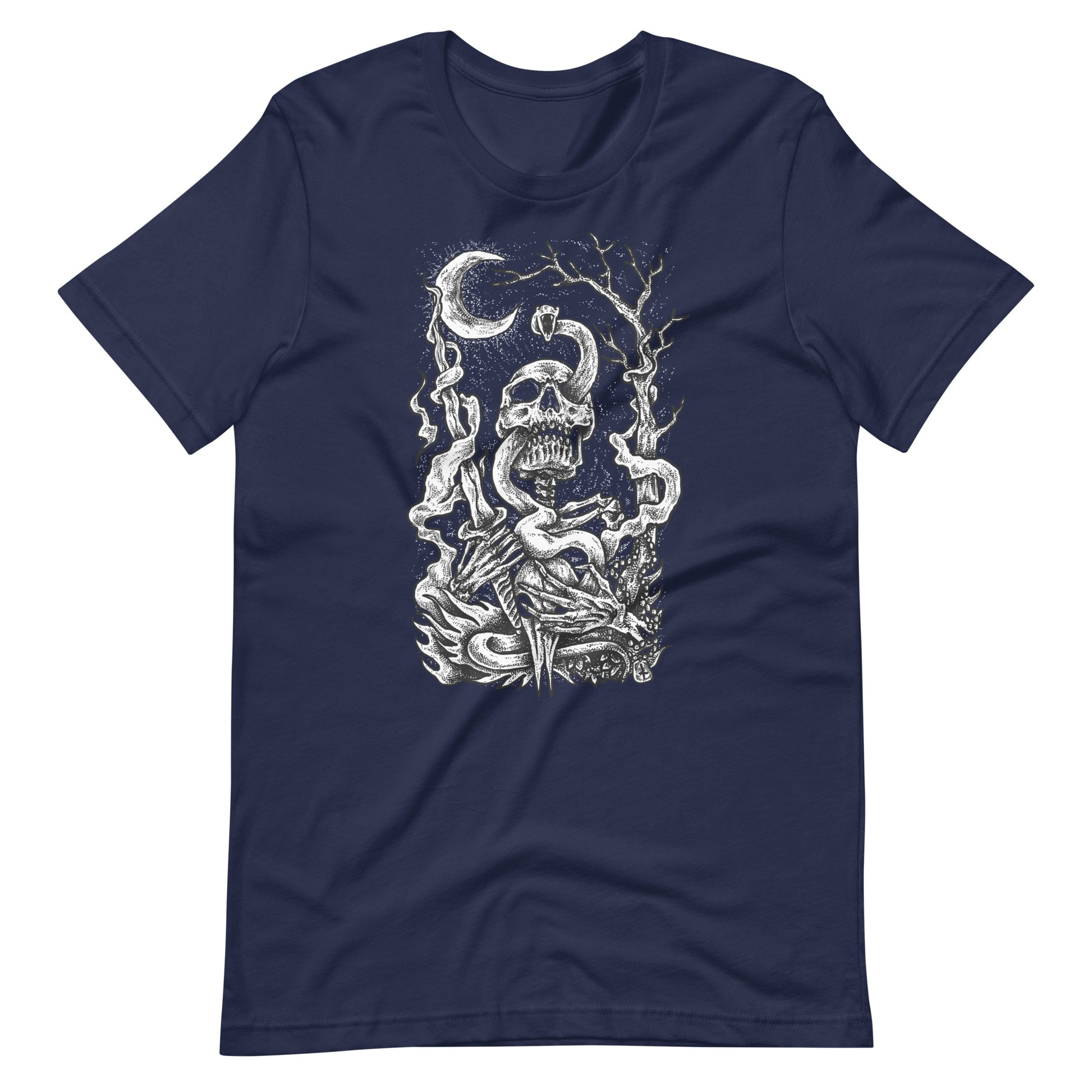 Nightmare Skull - Men's t-shirt - Navy Front