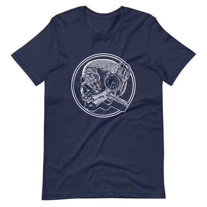Boom as Hell White - Men's t-shirt - Navy Front