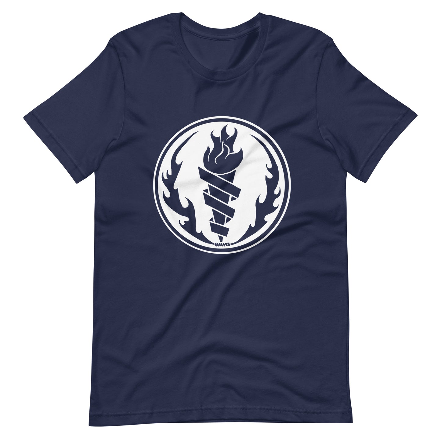Fire Fire White - Men's t-shirt - Navy Front