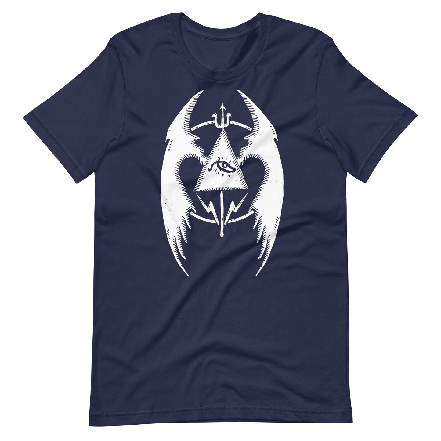 Fly 3 White - Men's t-shirt - Navy Front