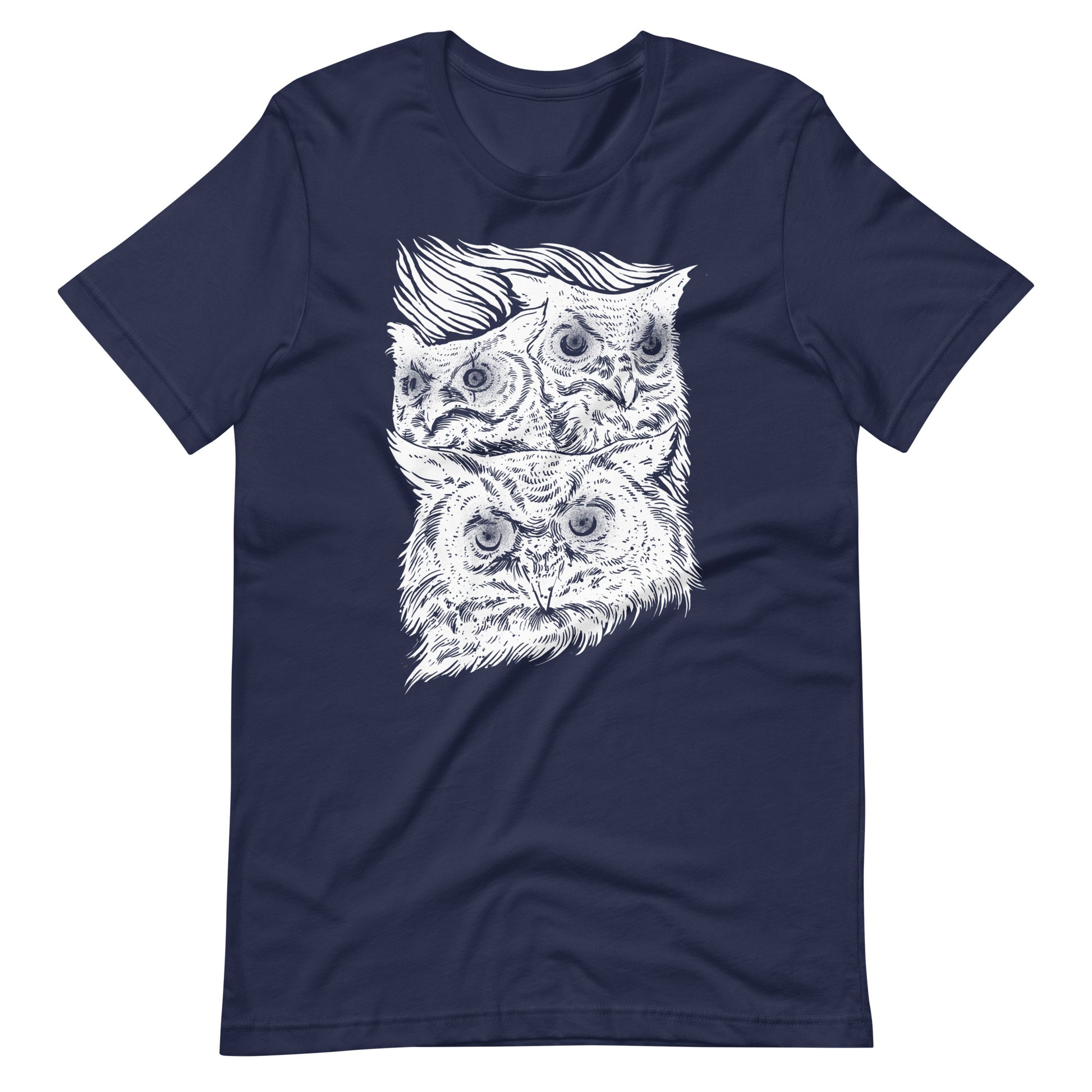 Night Eyes White - Men's t-shirt - Navy Front