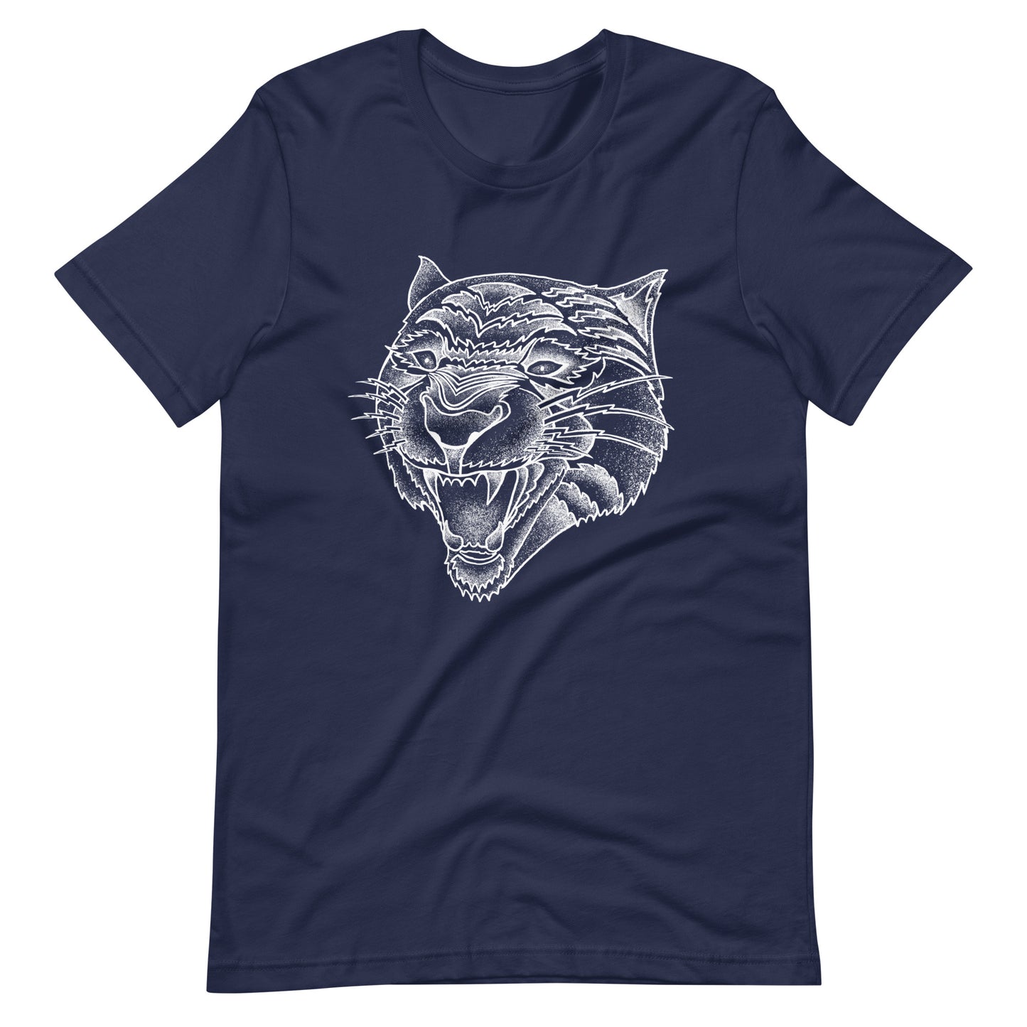 Panther White - Men's t-shirt - Navy Front
