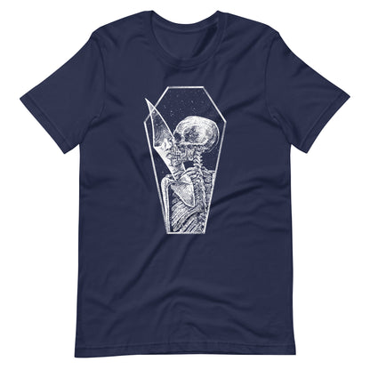 Shadow of Memories White - Men's t-shirt - Navy Front
