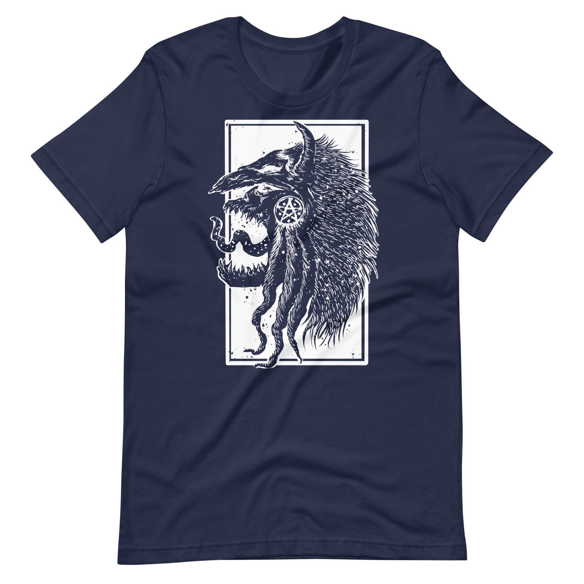 Tribe Monster White - Men's t-shirt - Navy Front