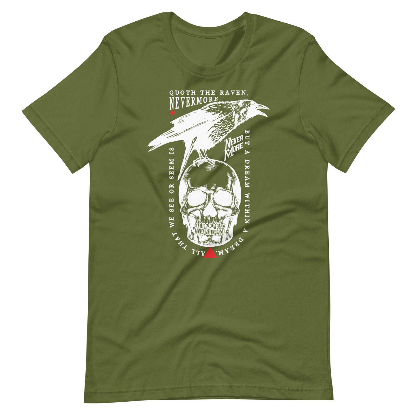 Quoth the Raven - Men's t-shirt - Olive Front