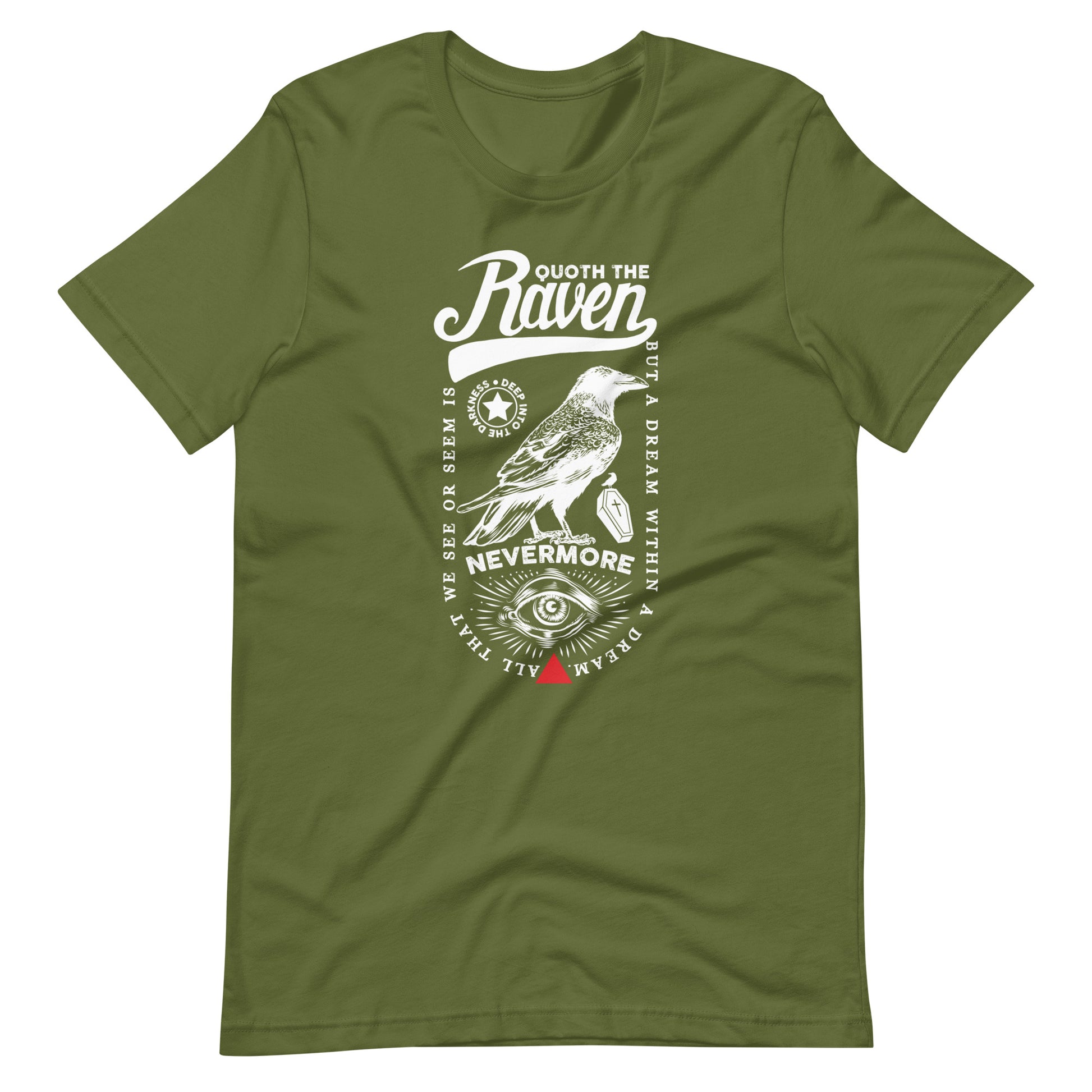 Quoth the Raven Nevermore Loaded - Men's t-shirt - Olive Front