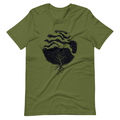 Dead Rain Black - Men's t-shirt - Olive Front