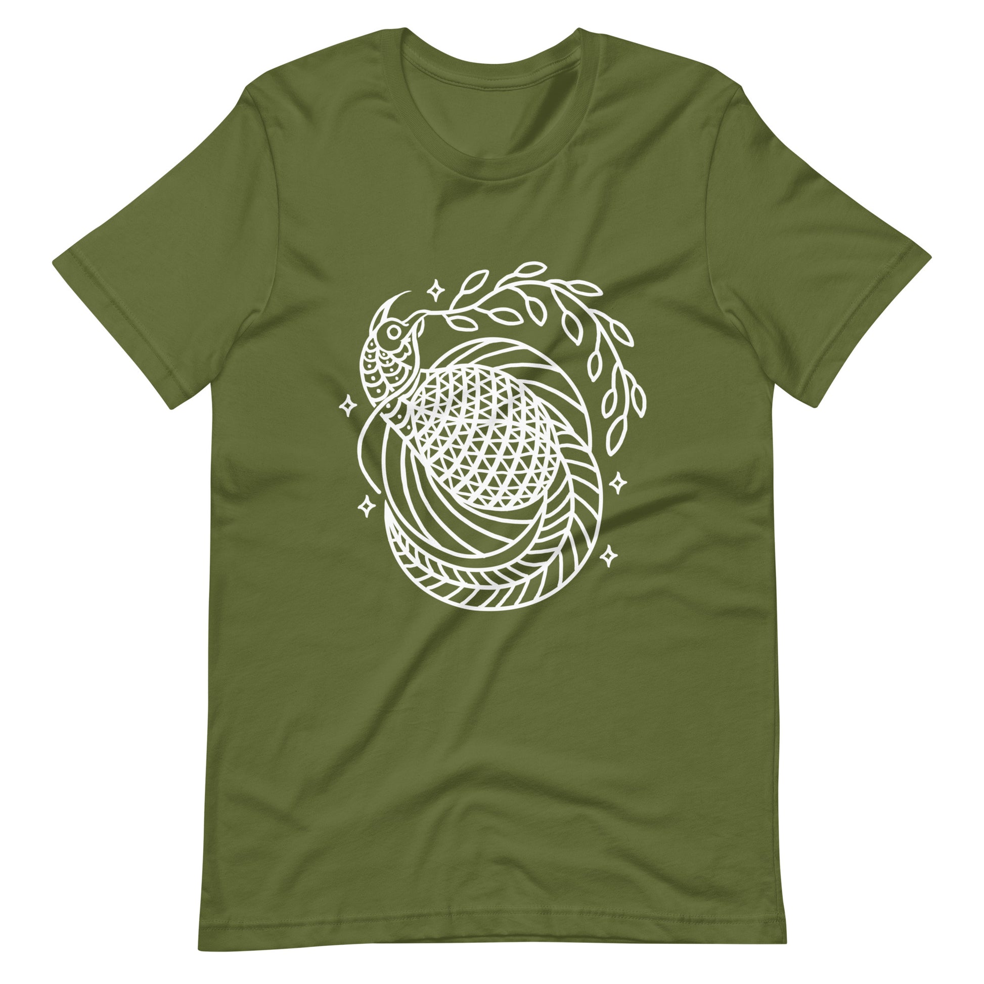 Bird of Peace - Men's t-shirt - Olive Front