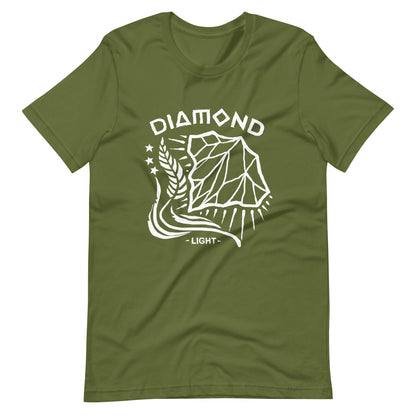 Diamond Light - Men's t-shirt - Olive Front
