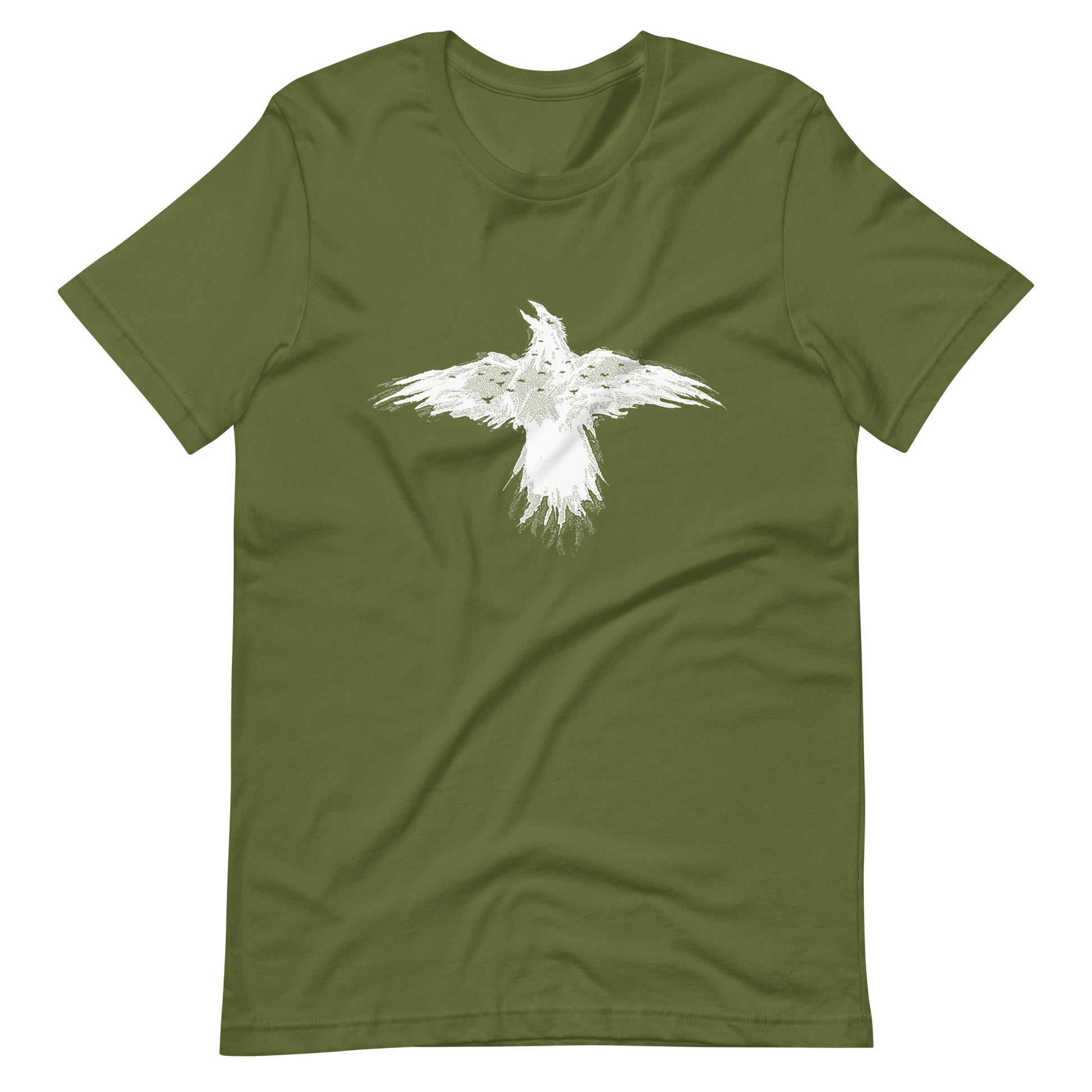 Flying Crow - Men's t-shirt - Olive Front